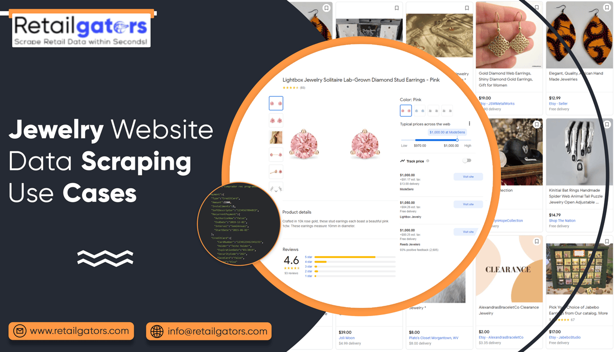 Jewelry Website Data Scraping