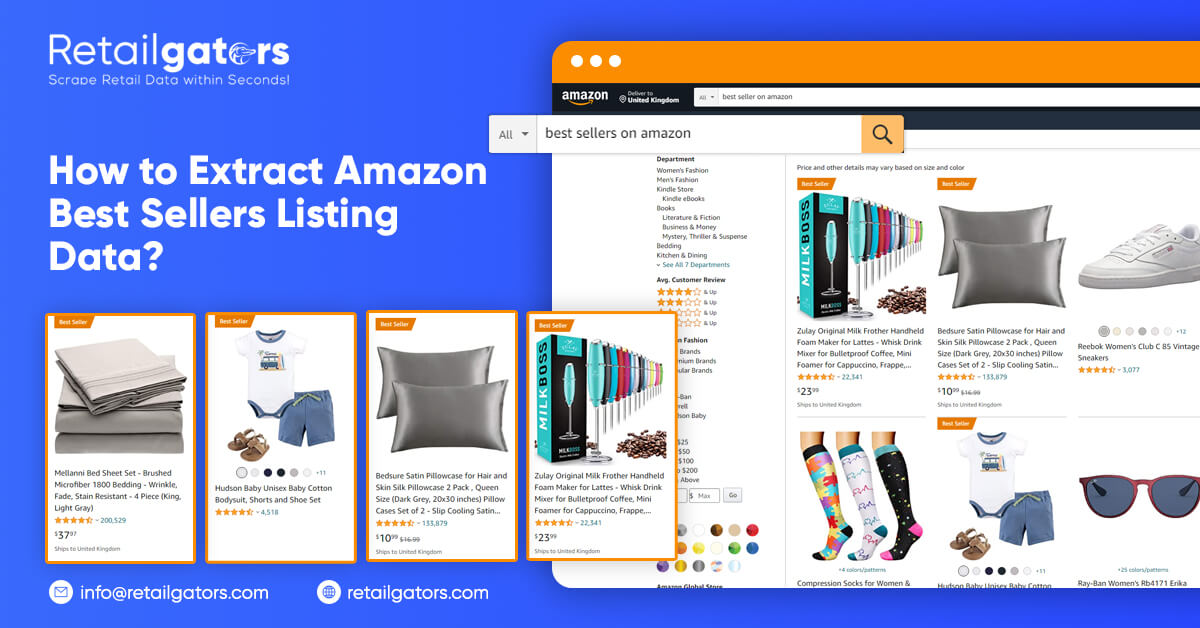 How to Extract Amazon Best Sellers Listing Data?